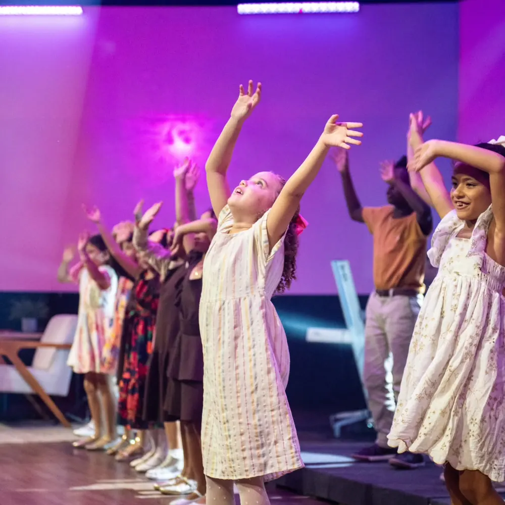 Apresentação de dança no palco